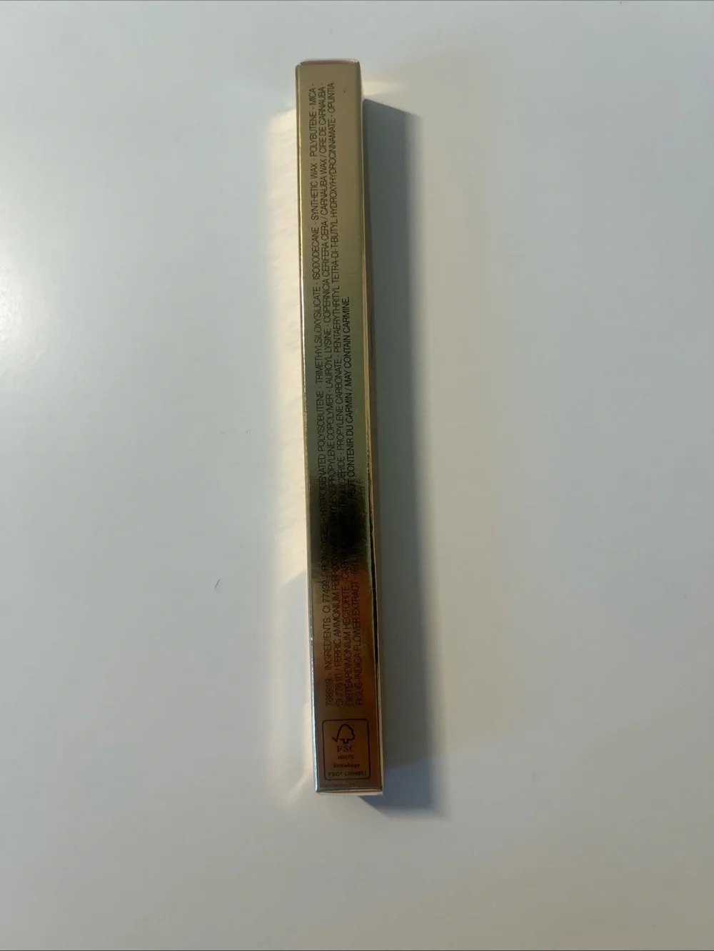 Yves Saint Laurent Gold Eyeliner Box with Black Shade Label